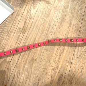 Studded pink choker (slightly rusted)